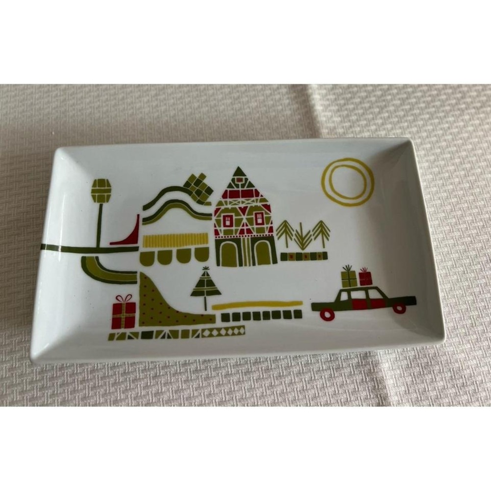 Crate & Barrel Yule Town Appetizer Platter